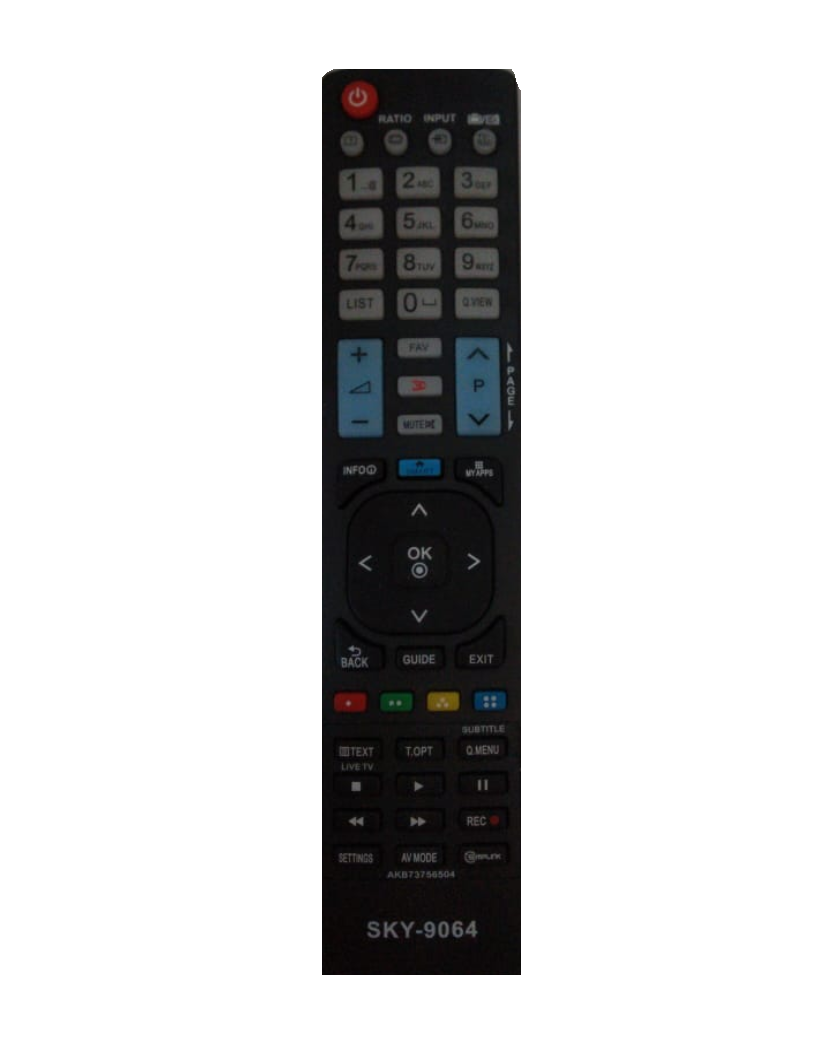  - Controle Remoto - preta - Central - unidade    Cod. CONTROLE REMOTO LG 8035